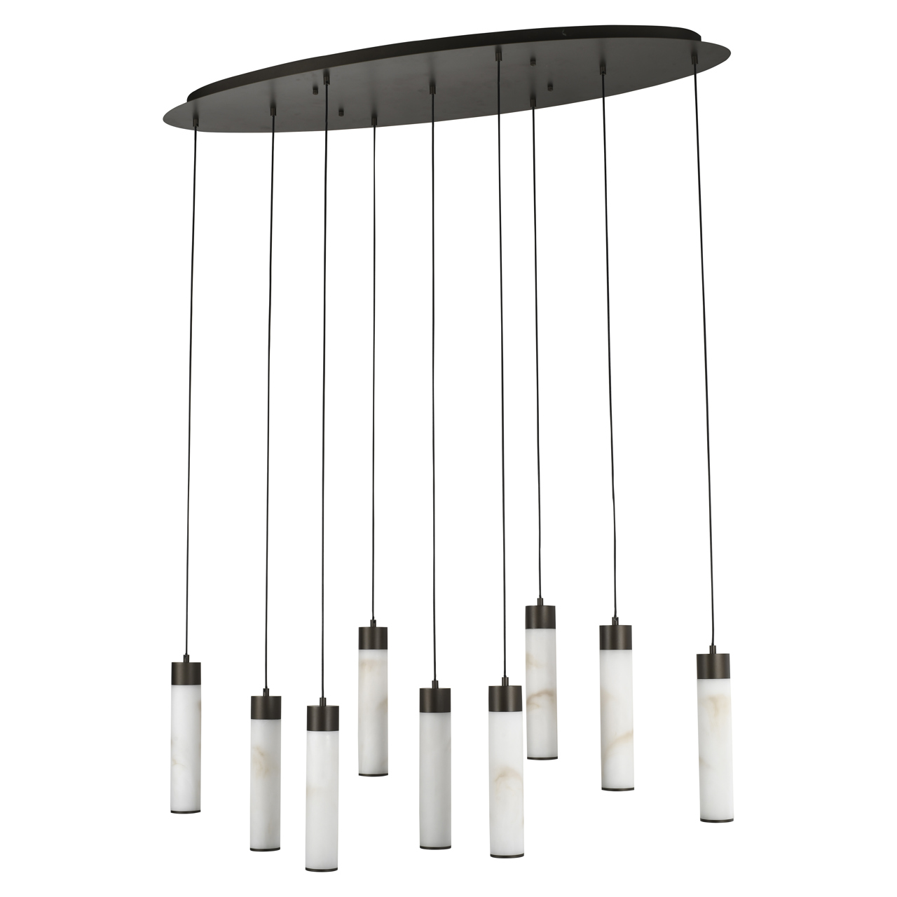 Hanglamp Chavine 9-lamps, kleur bronze - Afbeelding 2