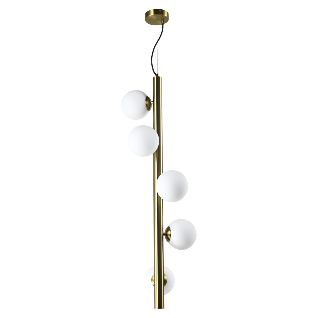Hanglamp Elorie Brass Antique 5-lamps - Afbeelding 2