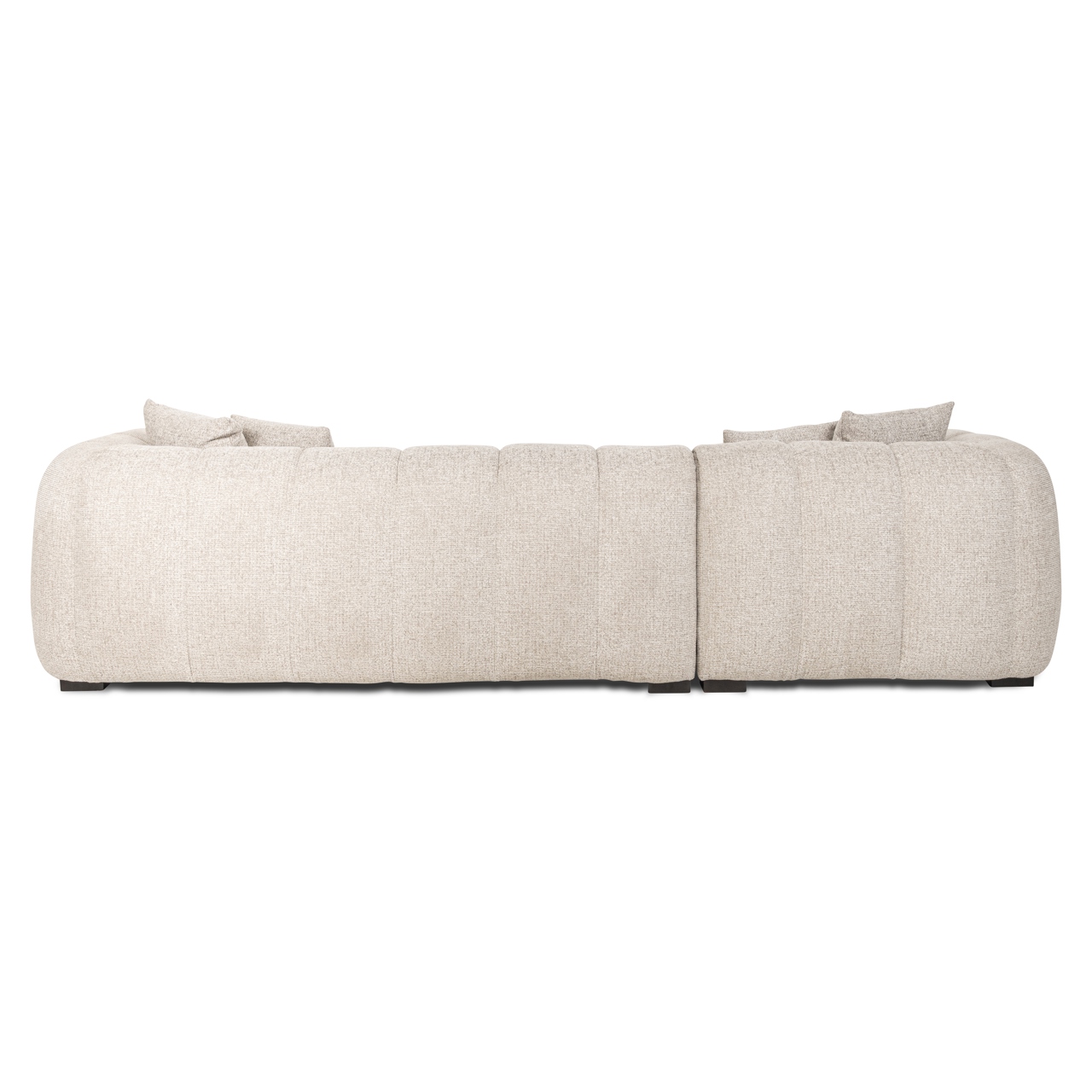 Loungebank Novaro Geweven stof 305cm Naturel (links) - Afbeelding 7