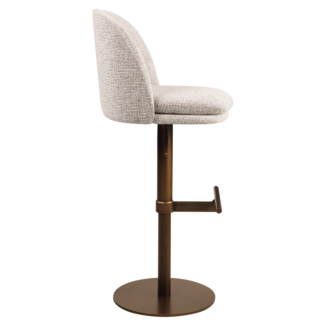 Draaibare Barstoel Vesper - mocca fancy (zitte 82 cm ) - Afbeelding 4