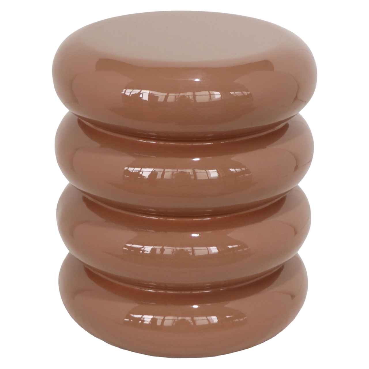 Ronde Bijzettafel Indie mocha mousse 40 cm