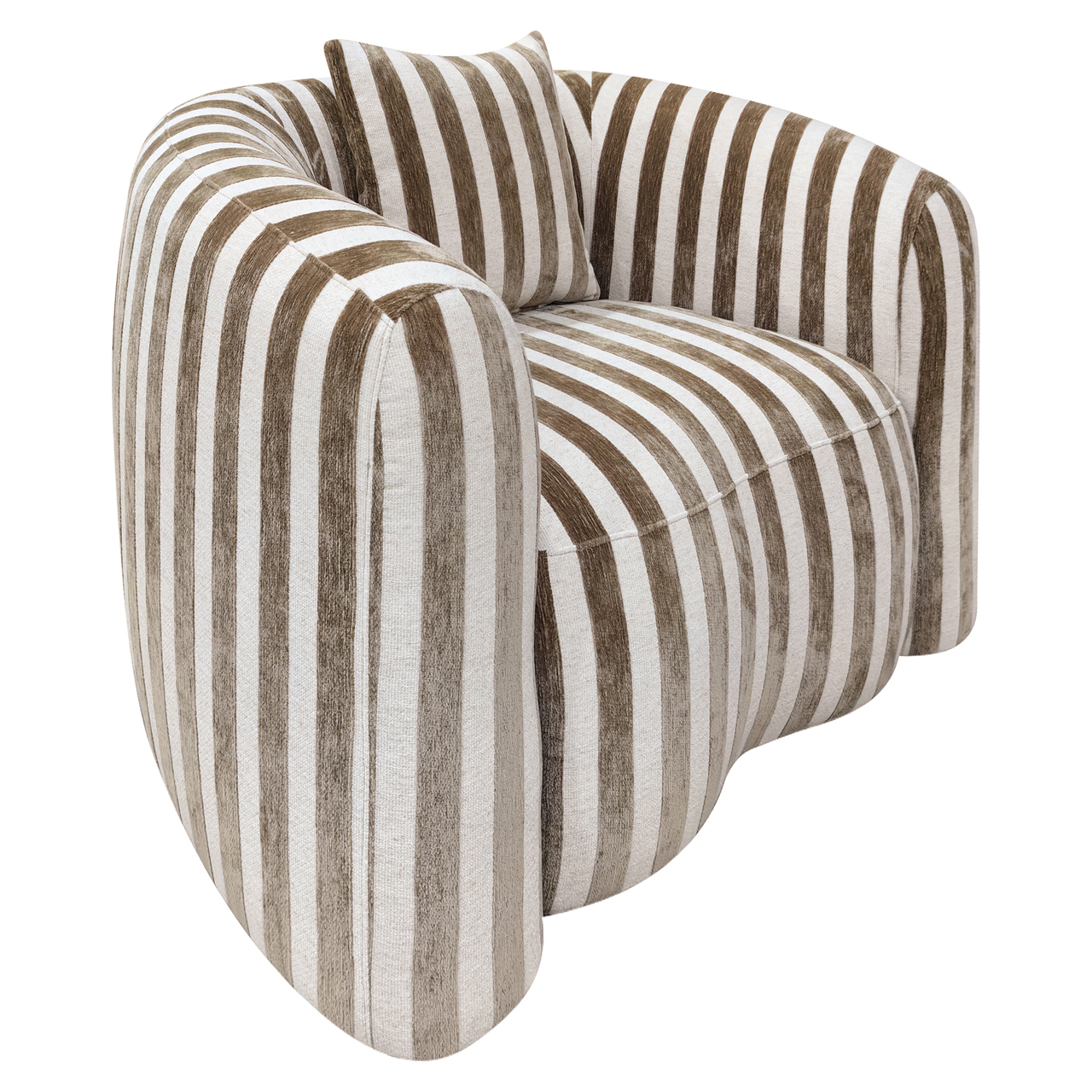 Fauteuil Luxandra - Zand Strepen
