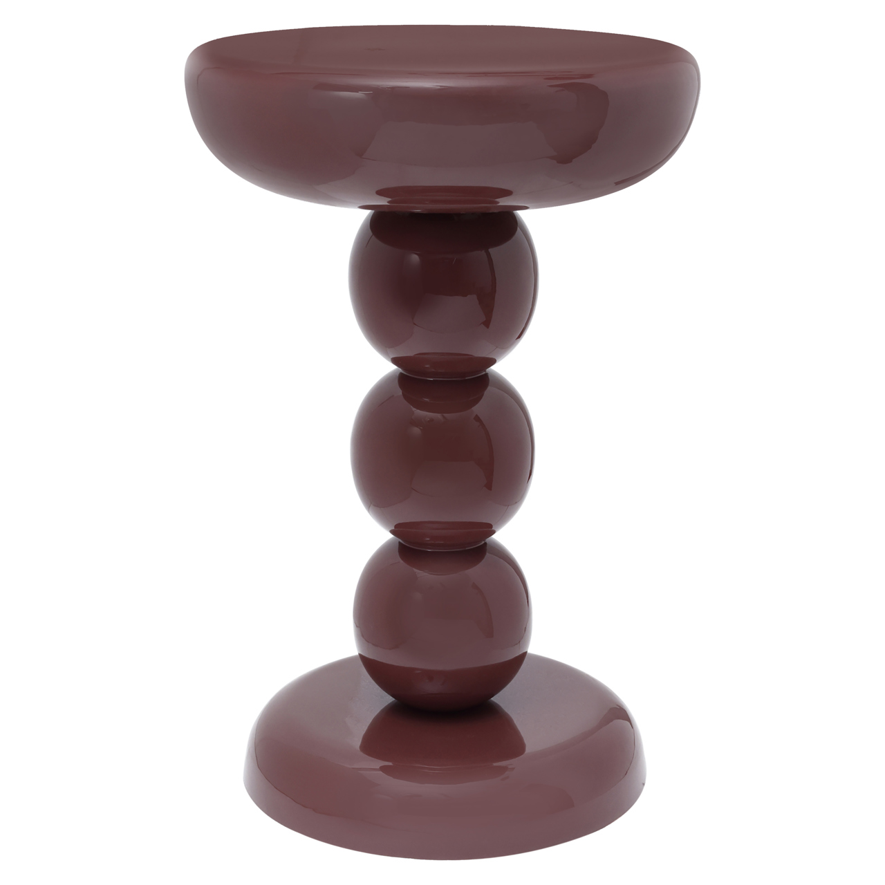 Ronde Bijzettafel Reid burgundy