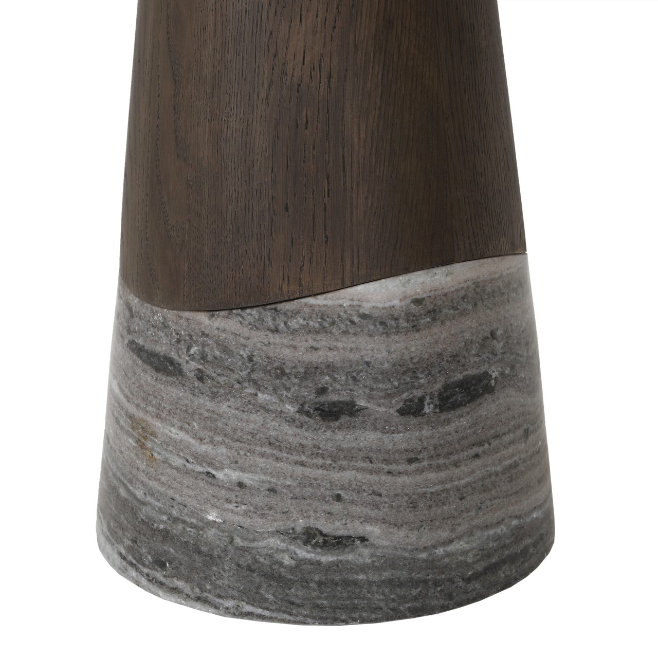 Ovale Eettafel Harper Eikenhout en Marmer - Charchoal 230cm - Afbeelding 4