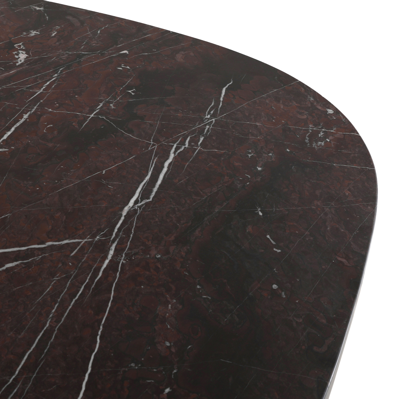 Vierkante Eettafel Orchid Marmer - burgundy 120cm - Afbeelding 4