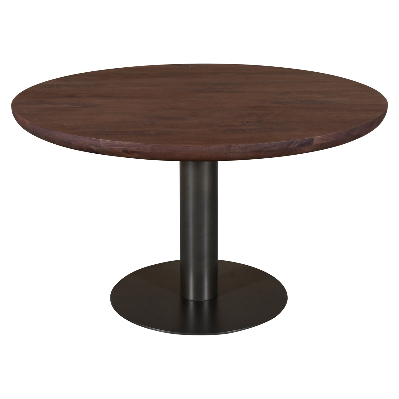 Ronde Eettafel Baldwin Mangohout en Ijzer - Bruin 130cm