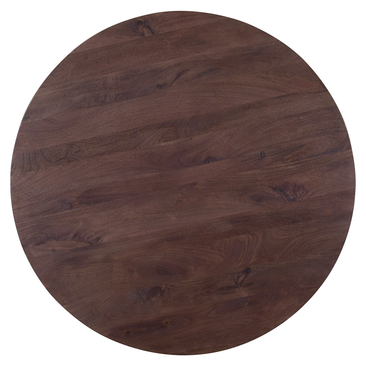 Ronde Eettafel Baldwin Mangohout en Ijzer - Bruin 130cm - Afbeelding 3
