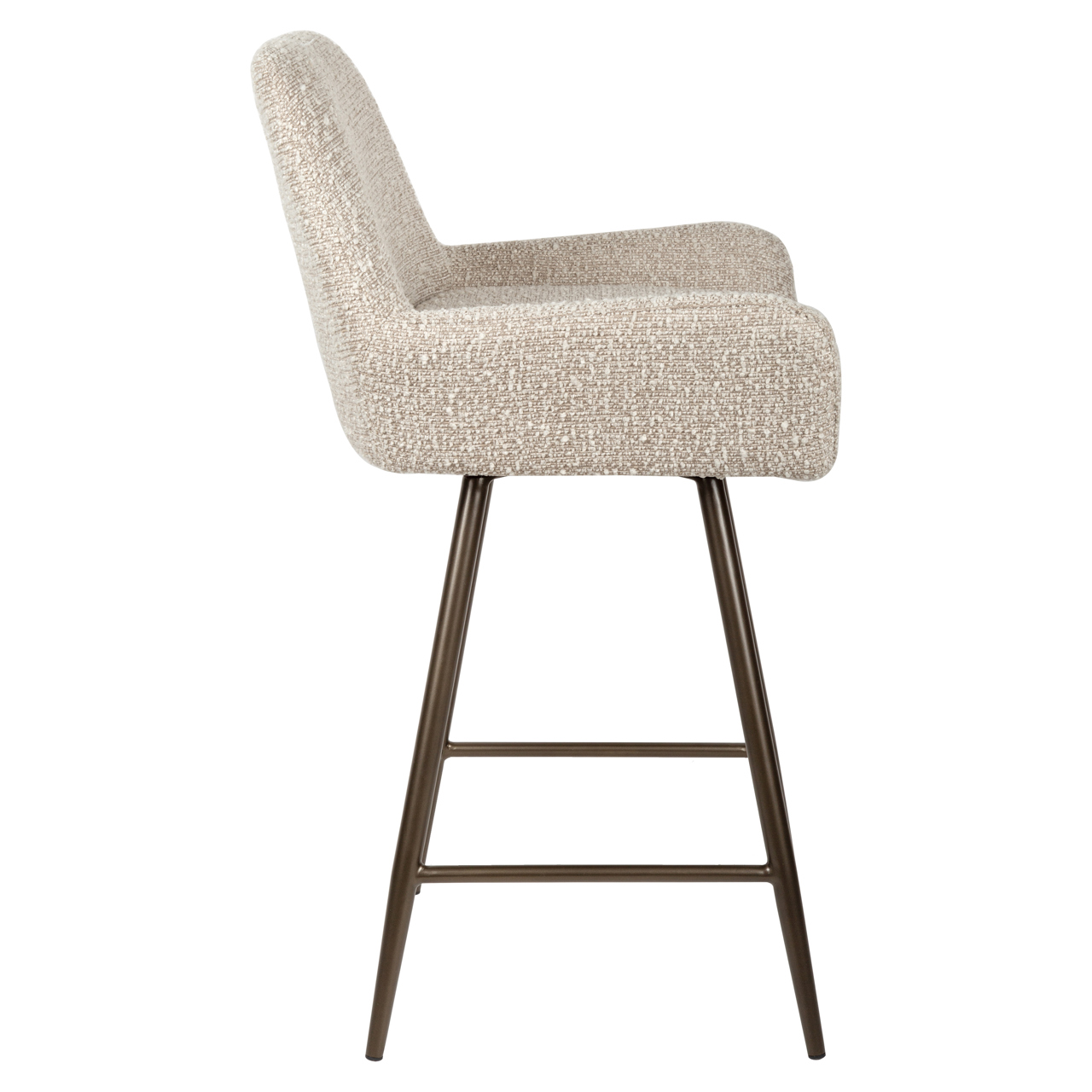 Draaibare Barstoel Linsey Naturel- (zithoogte 68cm ) - Afbeelding 4