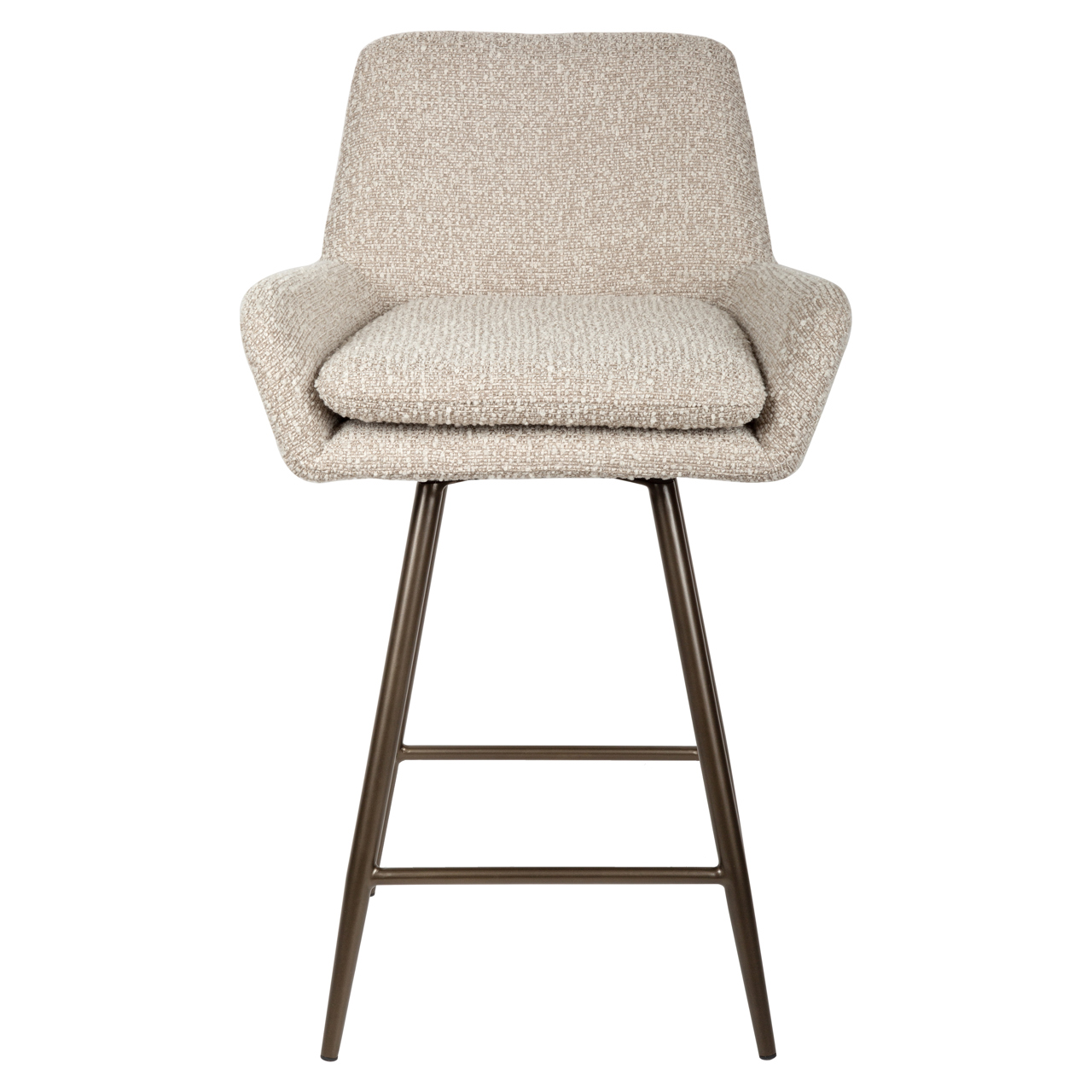 Draaibare Barstoel Linsey Naturel- (zithoogte 68cm ) - Afbeelding 3