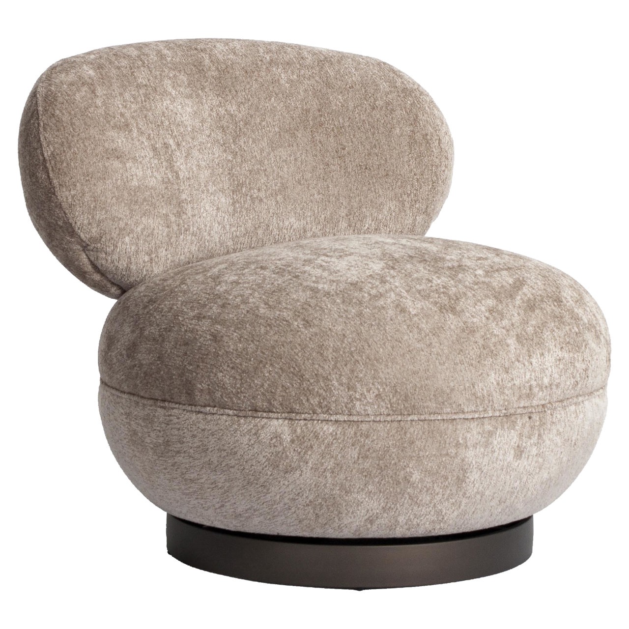 Draaibare Fauteuil Jace - Zand - Afbeelding 2