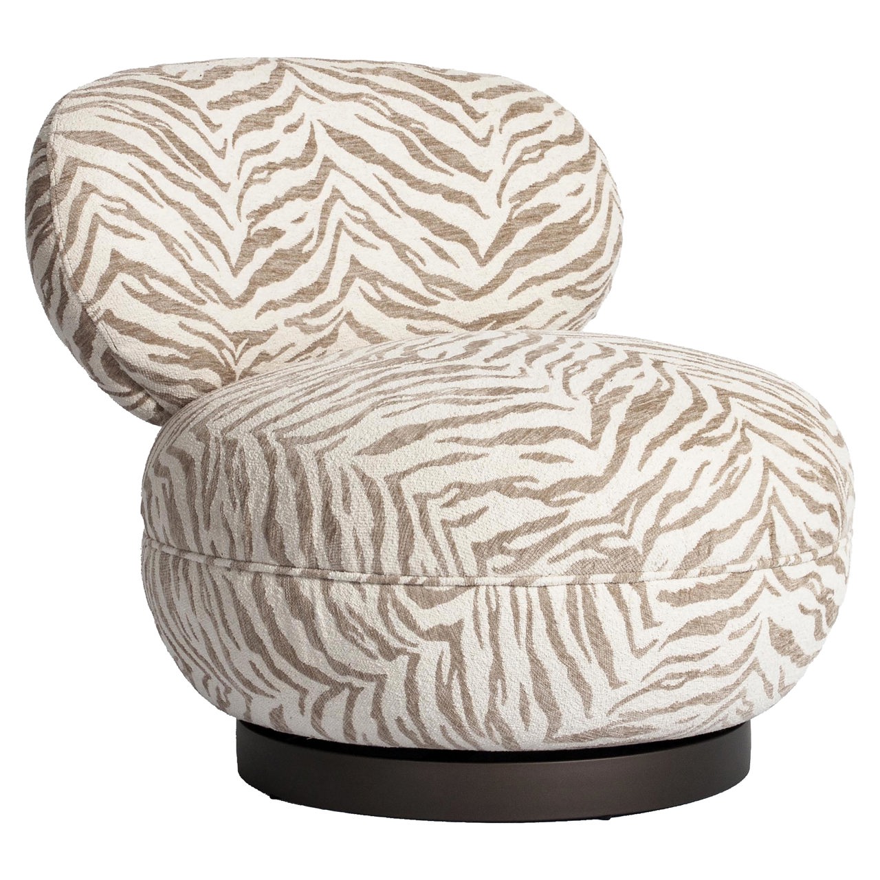 Draaibare Fauteuil Jace - - Beige Tiger - Afbeelding 2
