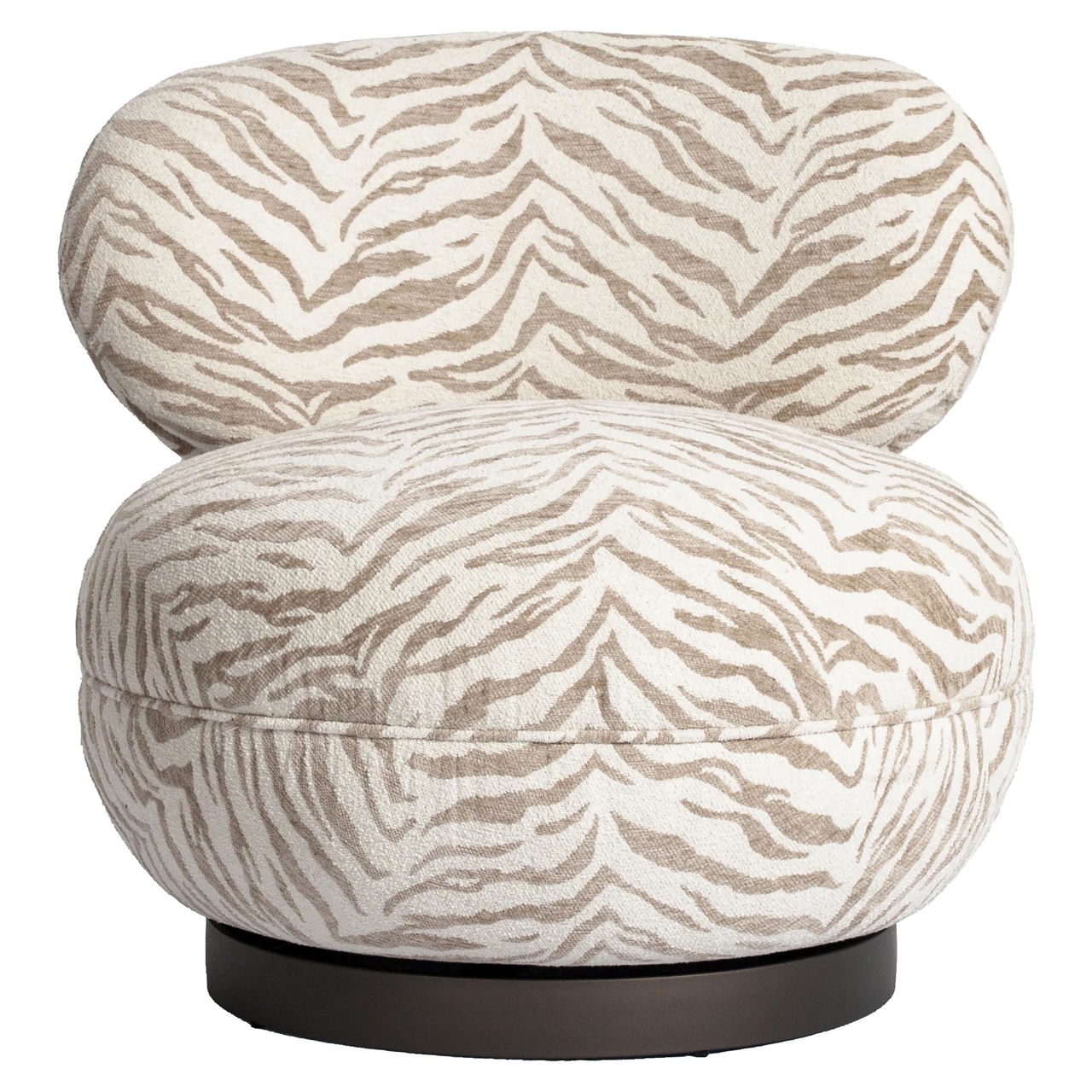 Draaibare Fauteuil Jace - - Beige Tiger - Afbeelding 3