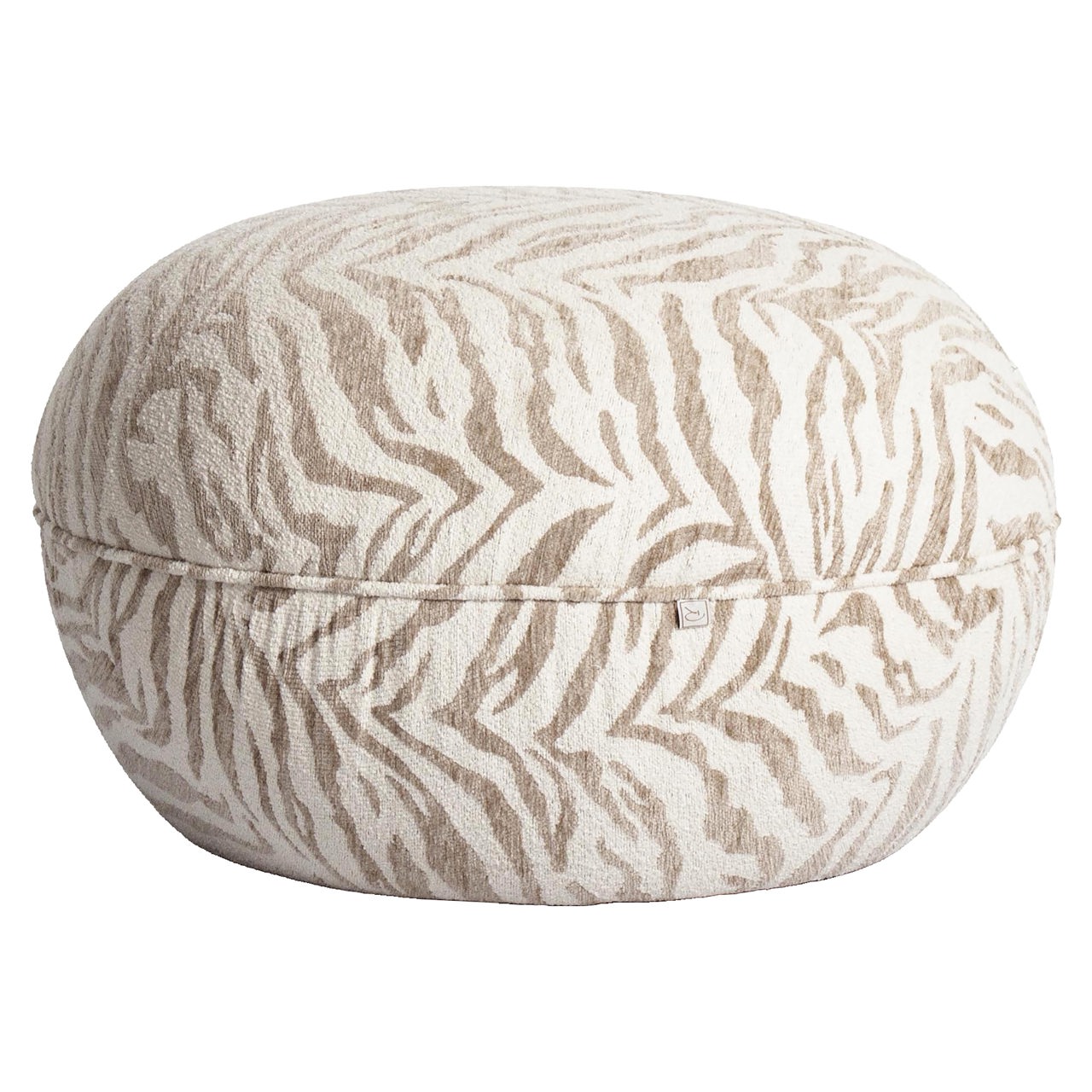 Poef Jace - Beige tiger (45 cm )