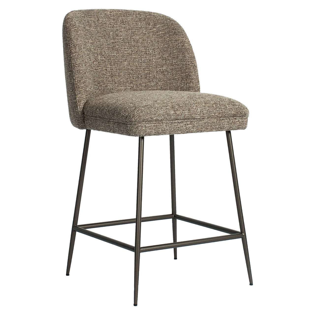 Barstoel Pullitzer - - Bruin Tweed (zitte 69cm ) - Afbeelding 2