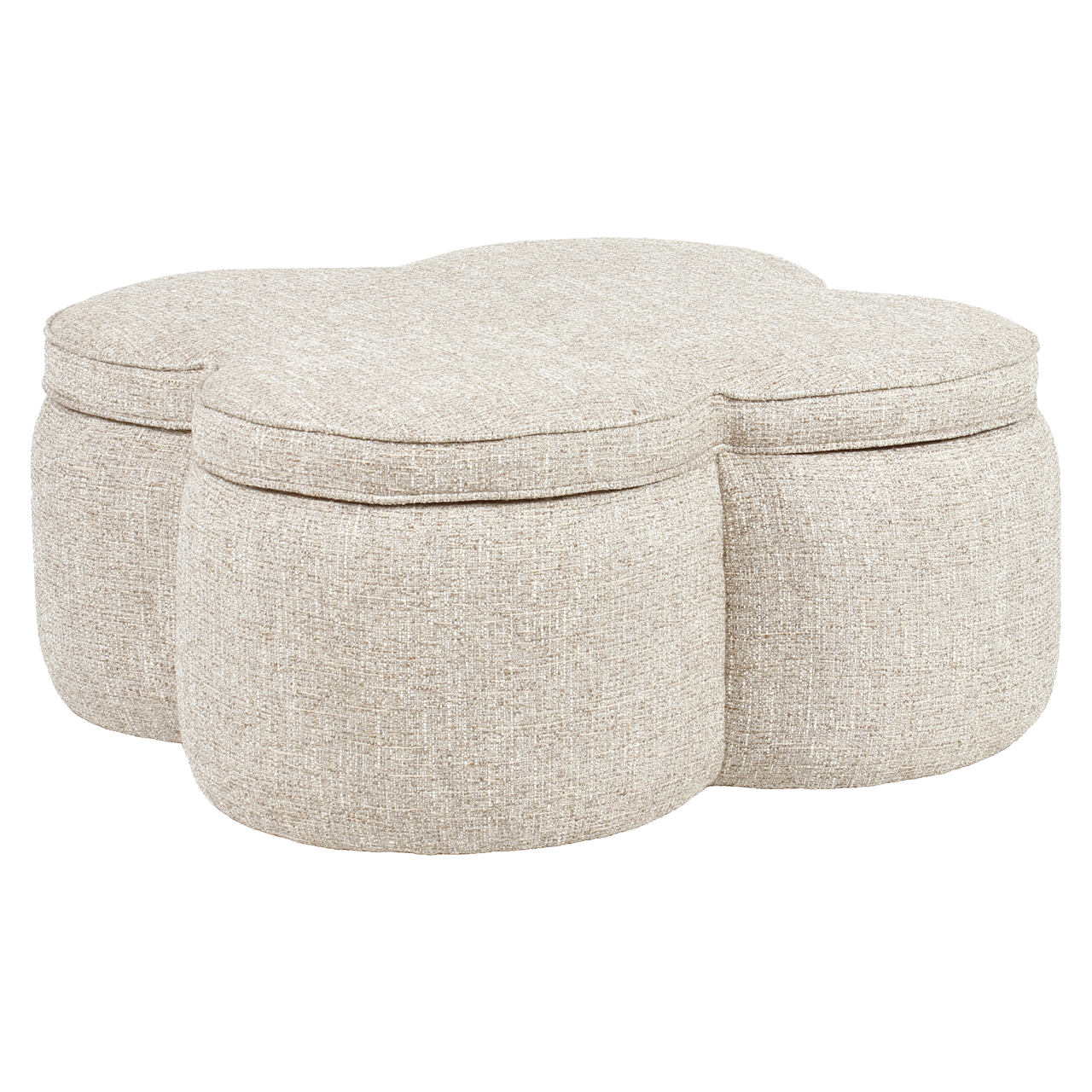 Poef Corbeau met opslag - Sand (43 cm )