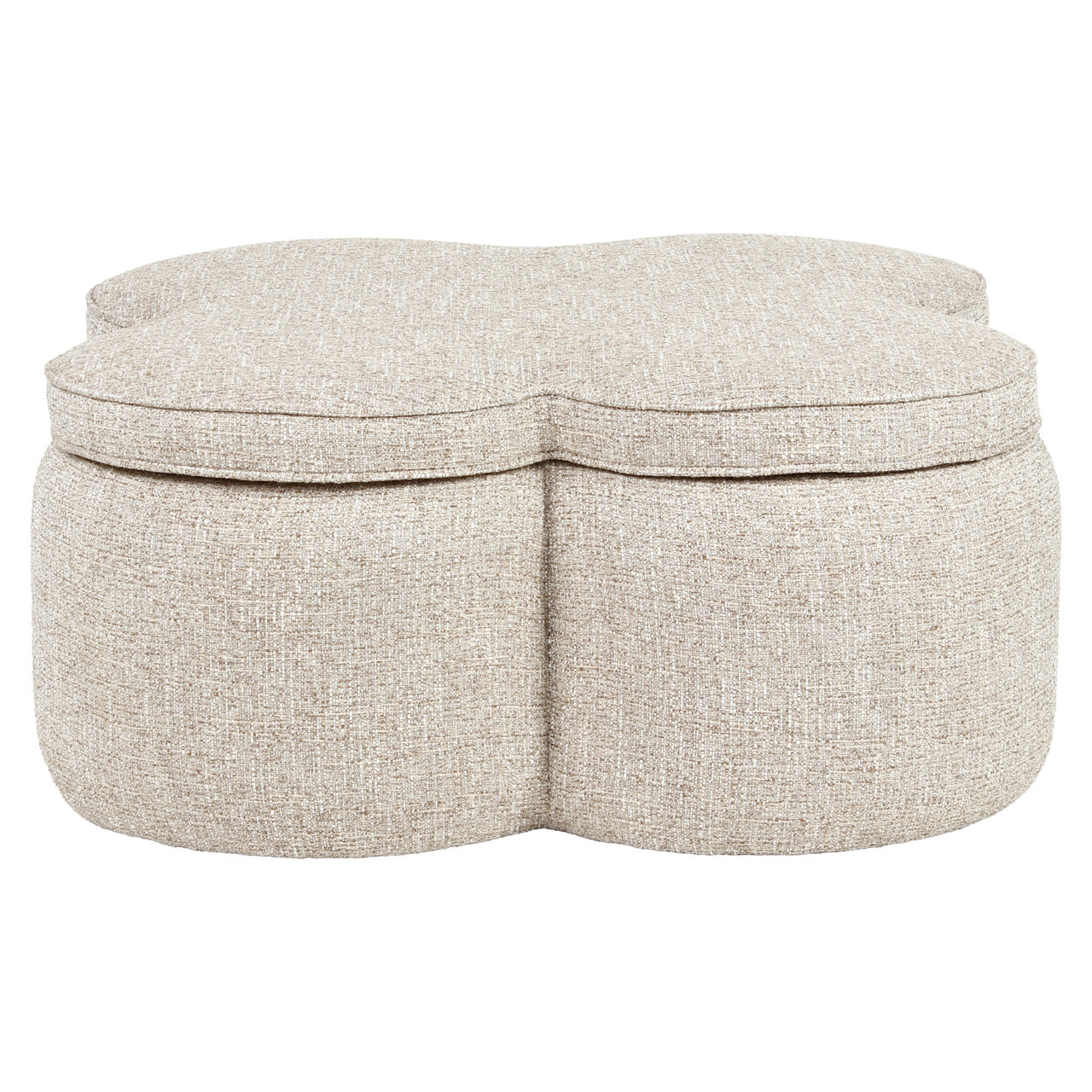 Poef Corbeau met opslag - Sand (43 cm ) - Afbeelding 2