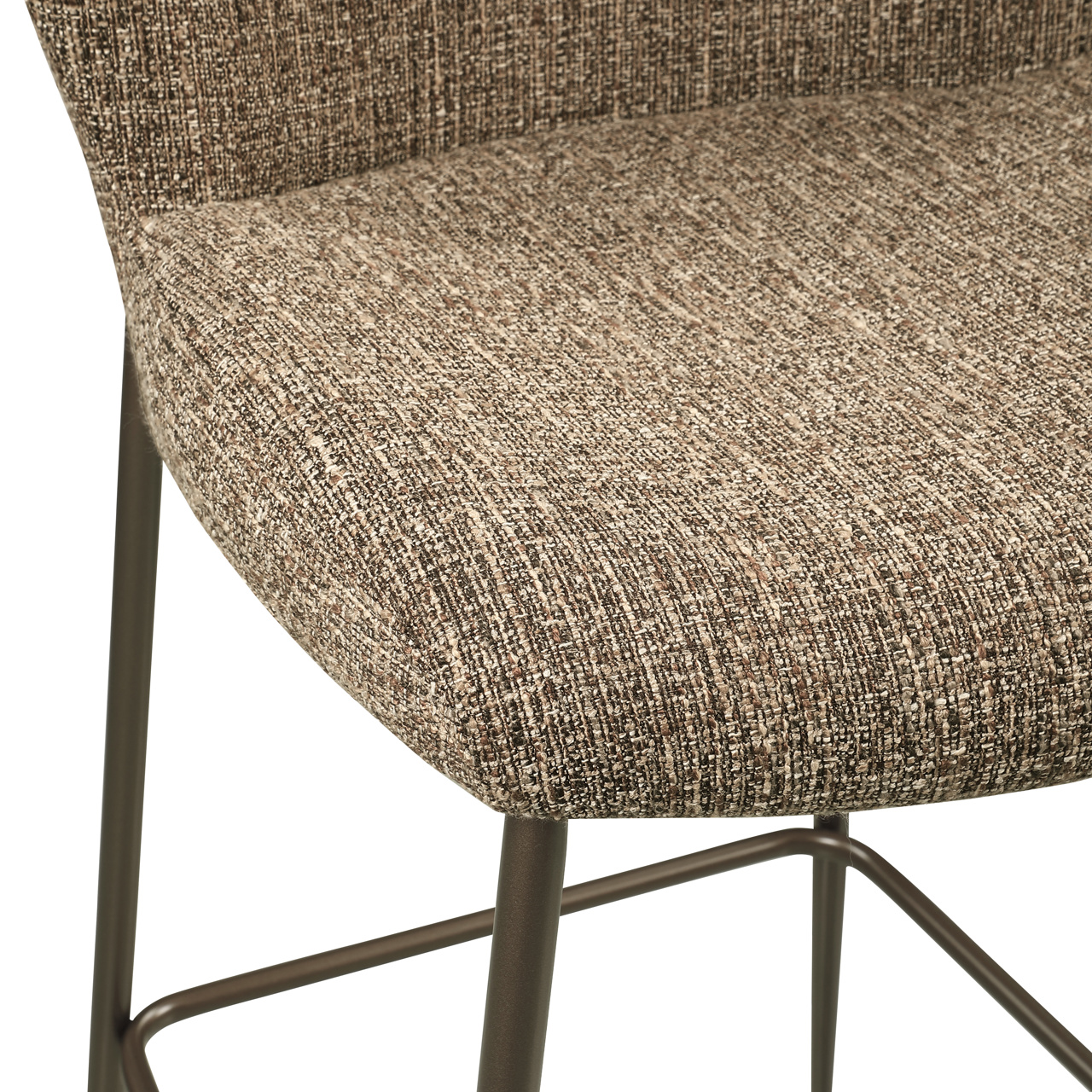 Barstoel Odarby - Bruin tweed (zitte 67 cm ) - Afbeelding 3