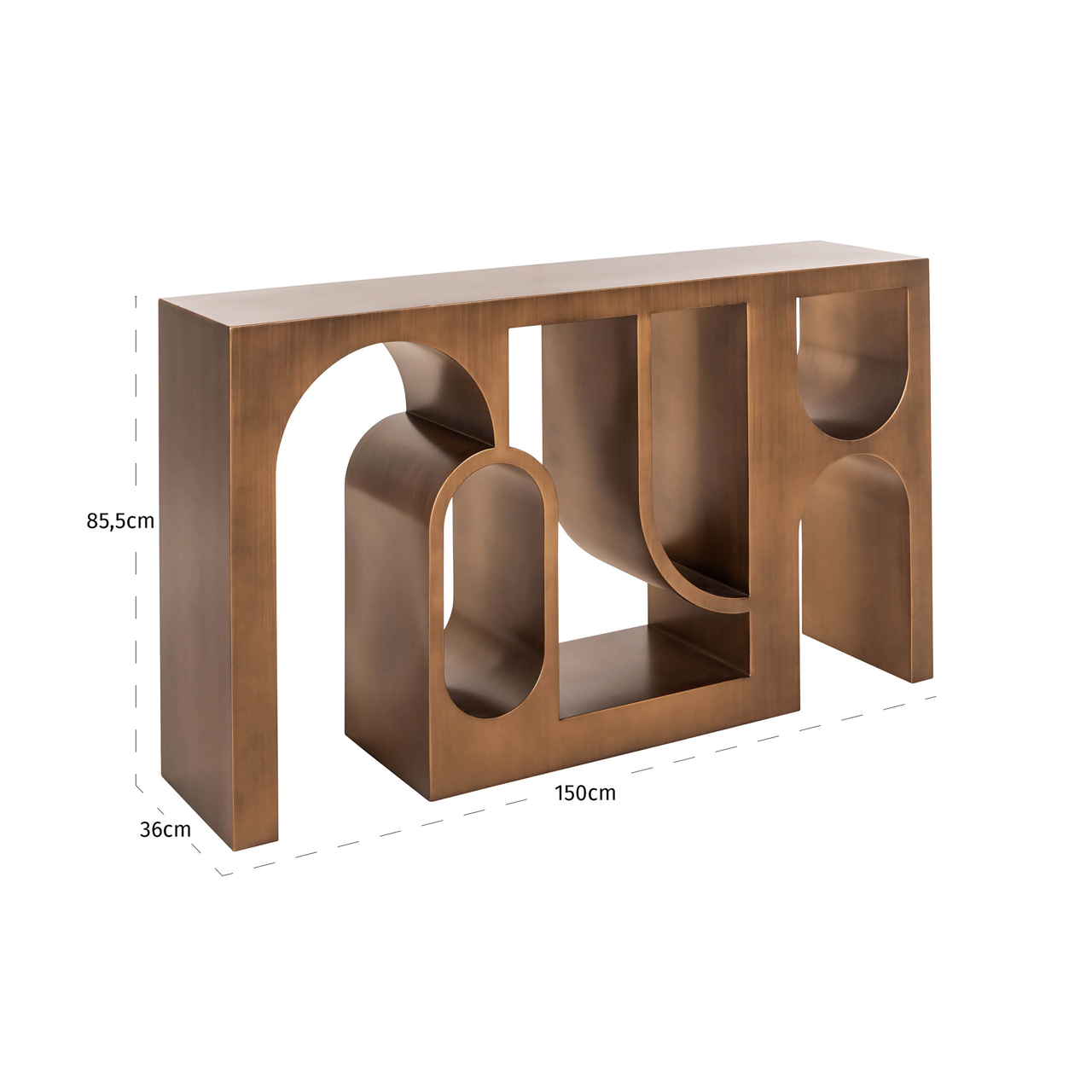 Sidetable Alexander Jones Geborsteld Goud - Afbeelding 4