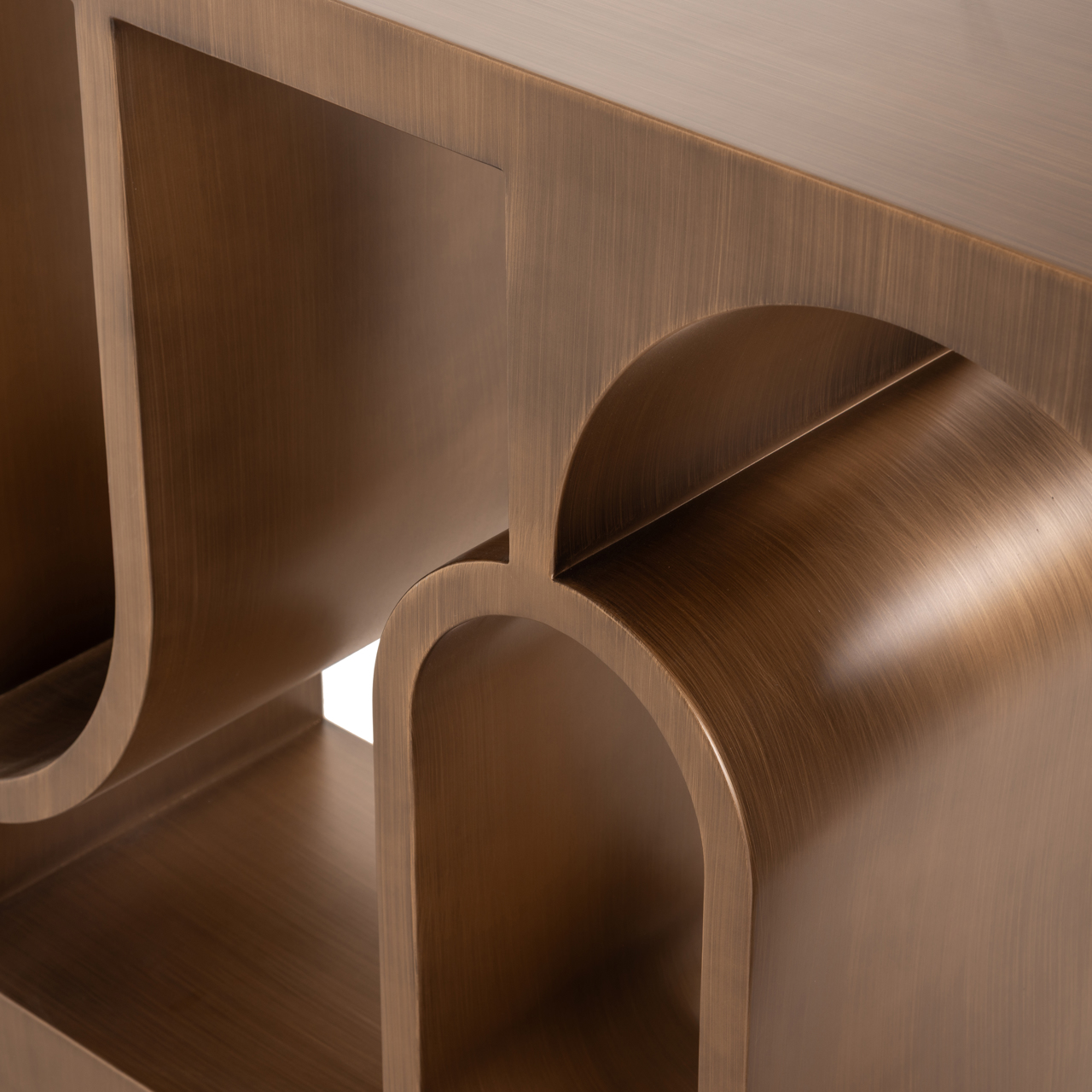 Sidetable Alexander Jones Geborsteld Goud - Afbeelding 5