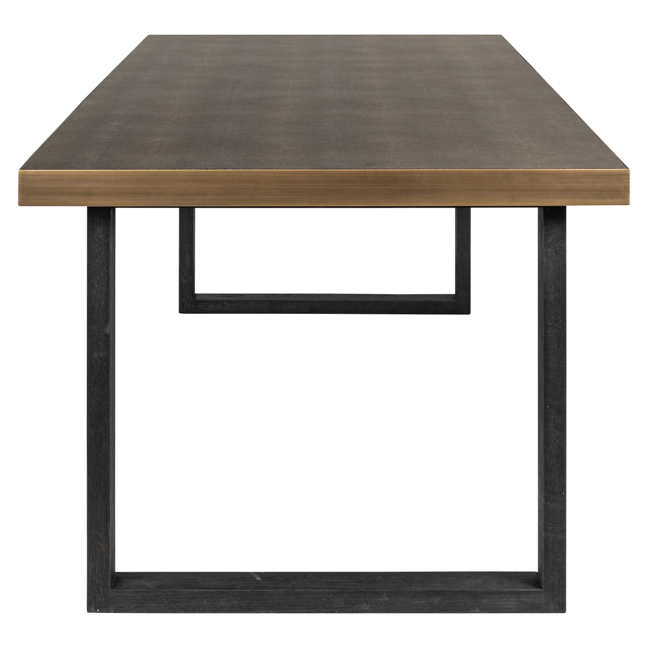 Eettafel Bloomville - Bronze PU-leder 230x100cm - Afbeelding 2