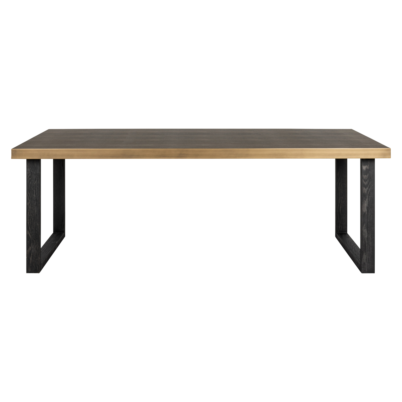 Eettafel Bloomville - Bronze PU-leder 230x100cm - Afbeelding 4