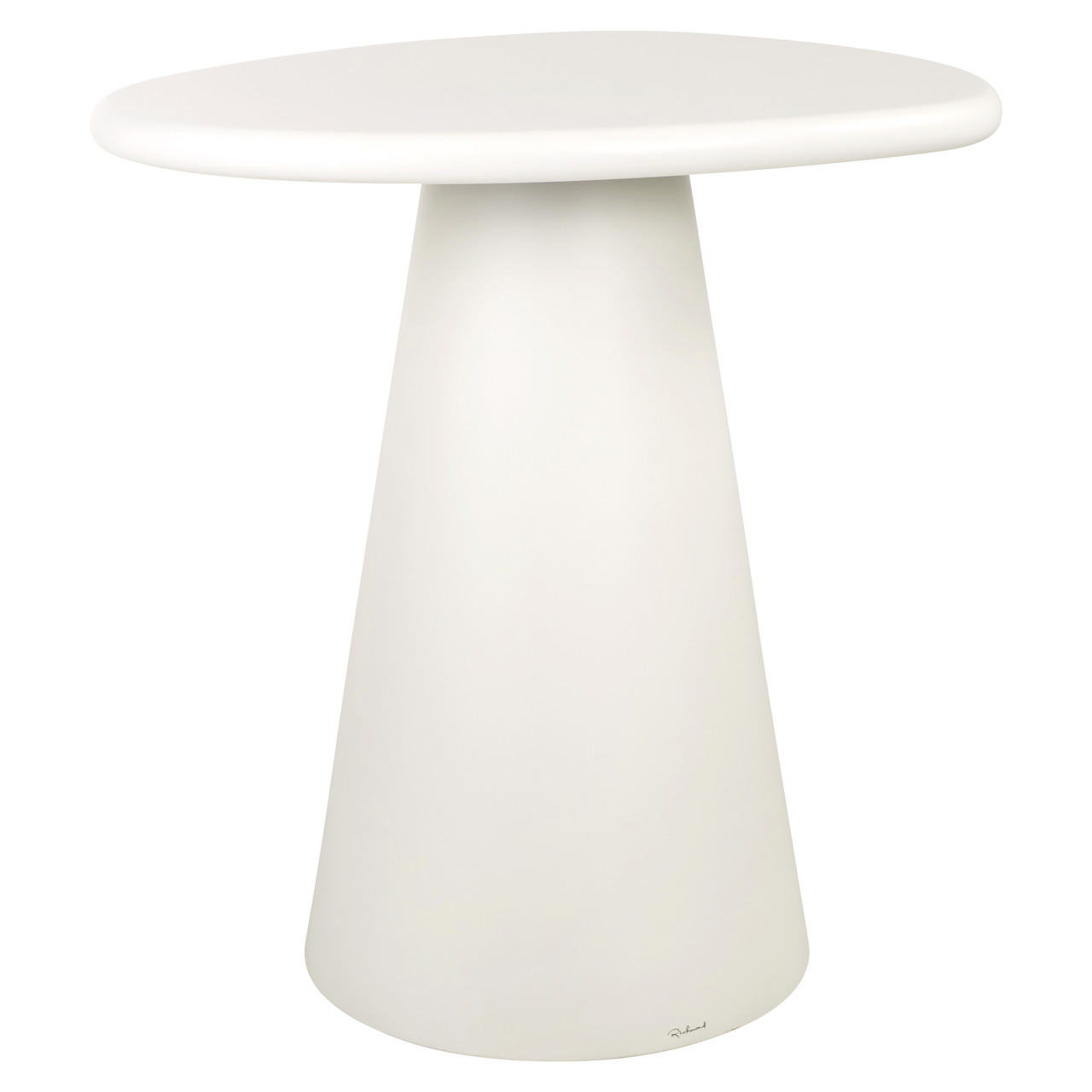 Organische Bartafel Bloomstone 110 x 88cm Wit
