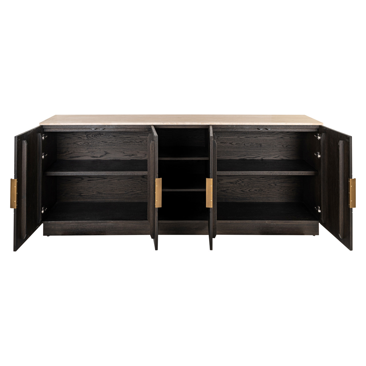 Dressoir Claremont Eiken en travertin 225cm - Afbeelding 3