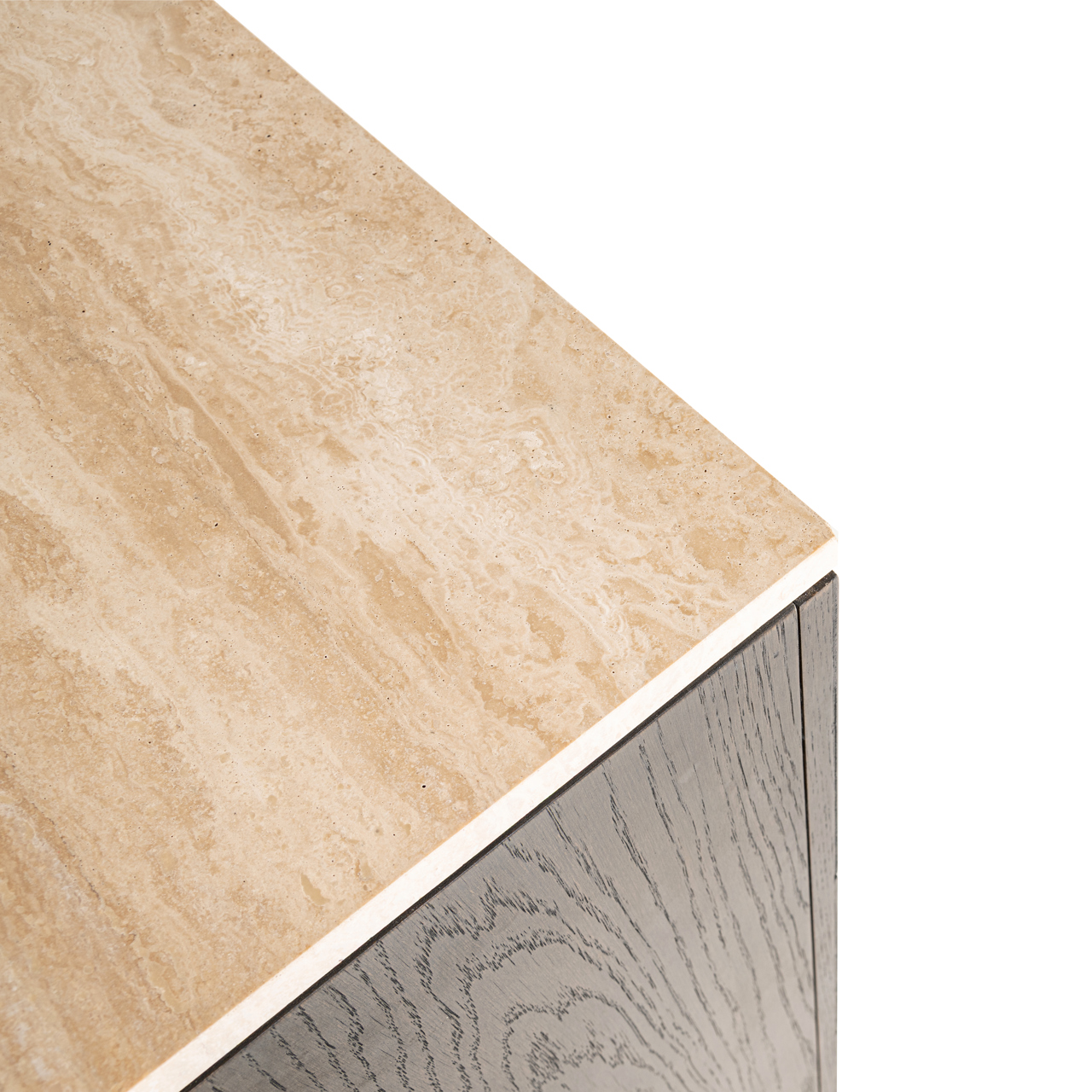 Dressoir Claremont Eiken en travertin 225cm - Afbeelding 6