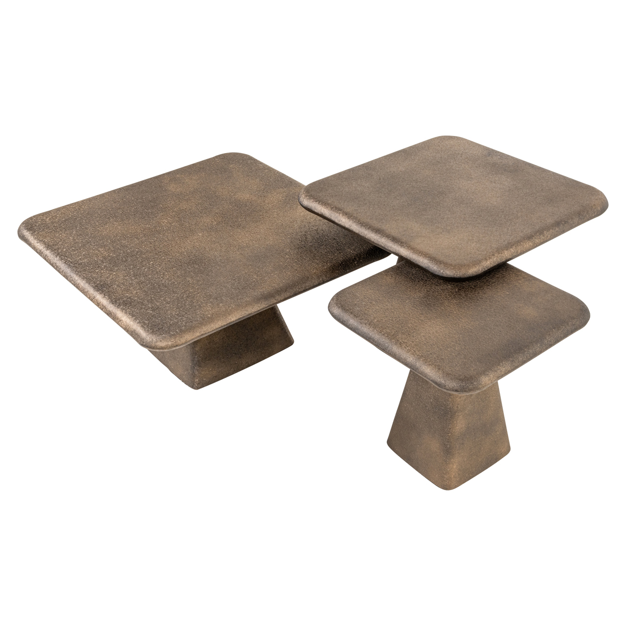Salontafel Marlie Set van 3 stuks Goud - Afbeelding 3