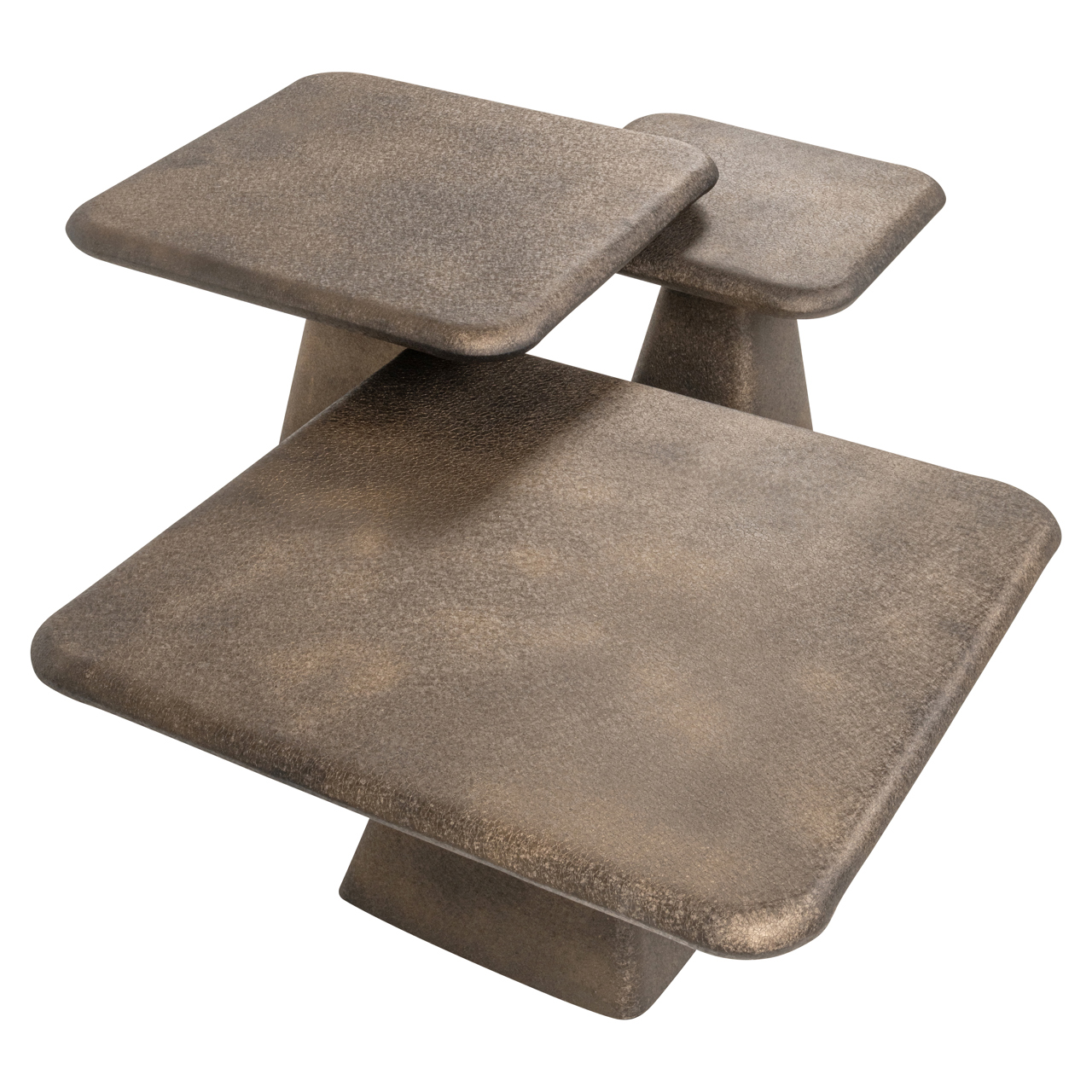 Salontafel Marlie Set van 3 stuks Goud - Afbeelding 4
