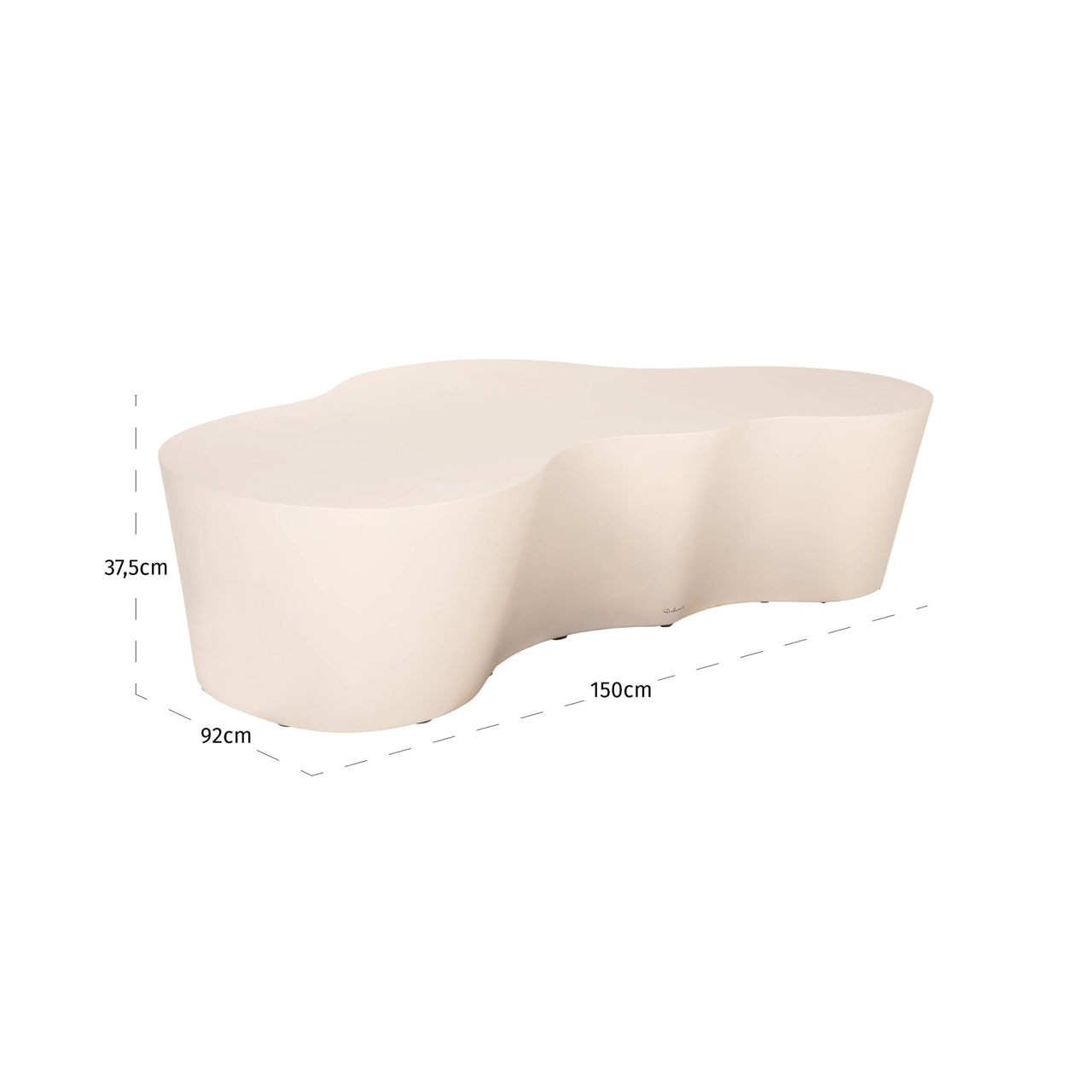 Outdoor Organische Salontafel Urban Bloom 152 x 94cm - Afbeelding 6