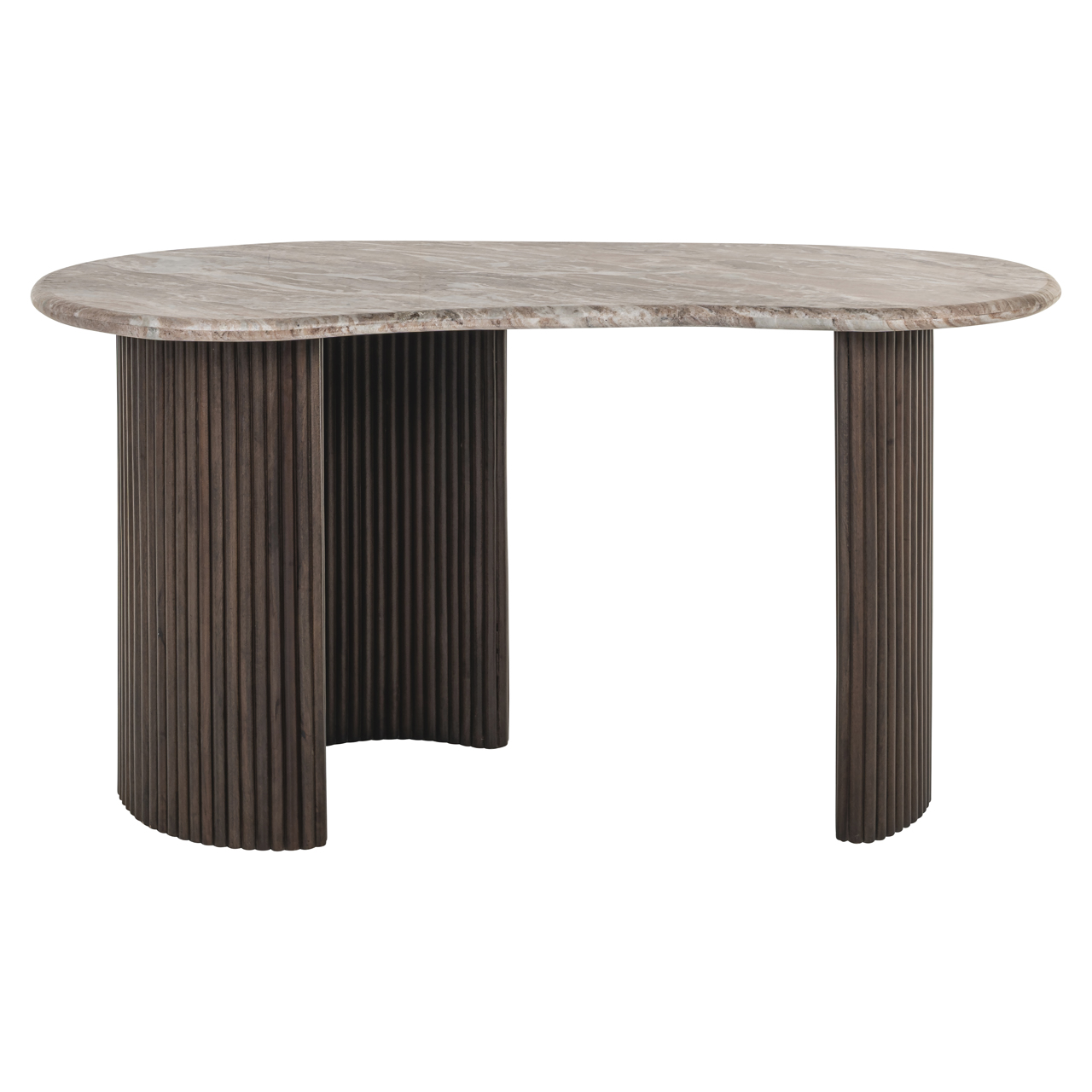 Organisch Bureau Rashford Marmer en hout 150cm - Afbeelding 2