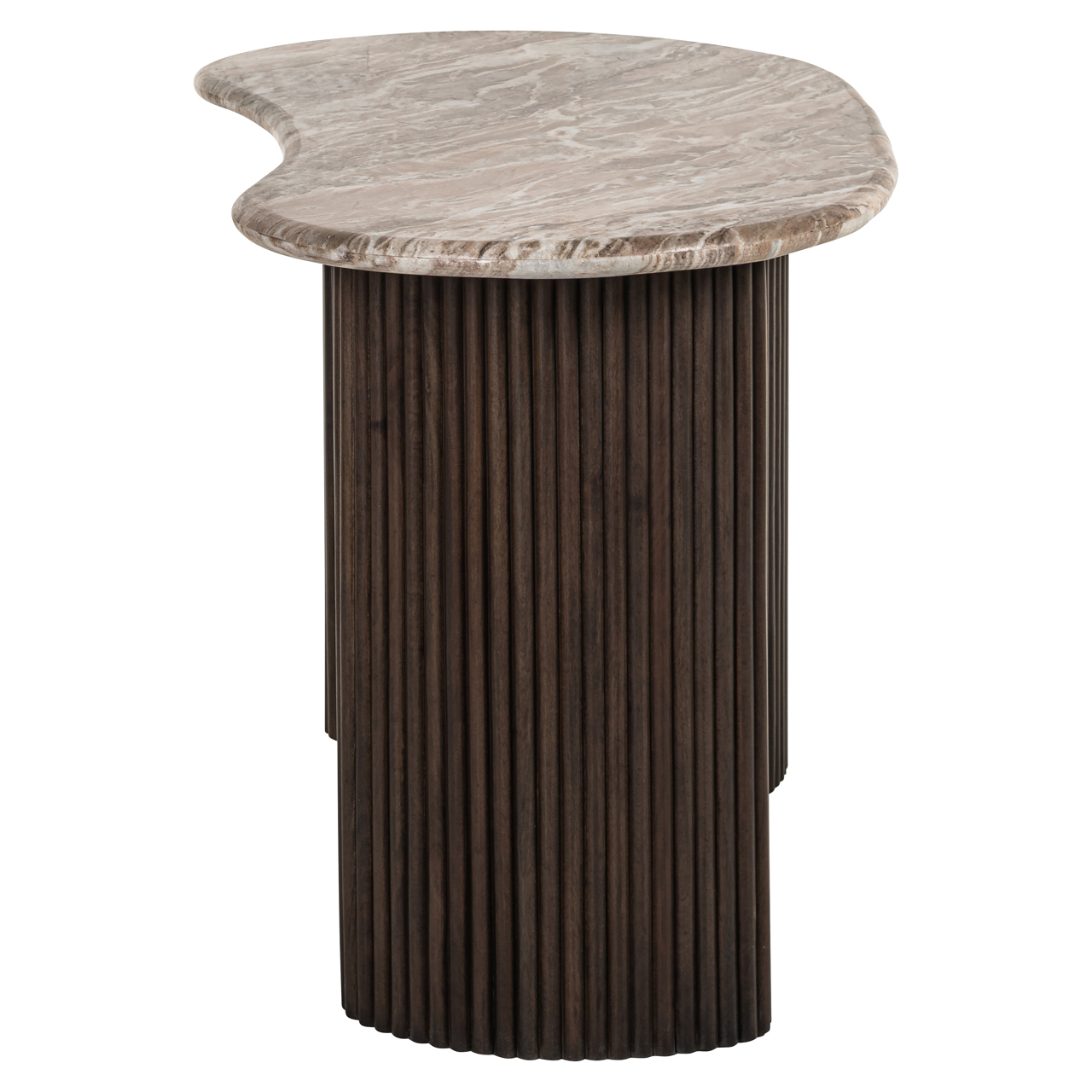 Organisch Bureau Rashford Marmer en hout 150cm - Afbeelding 3