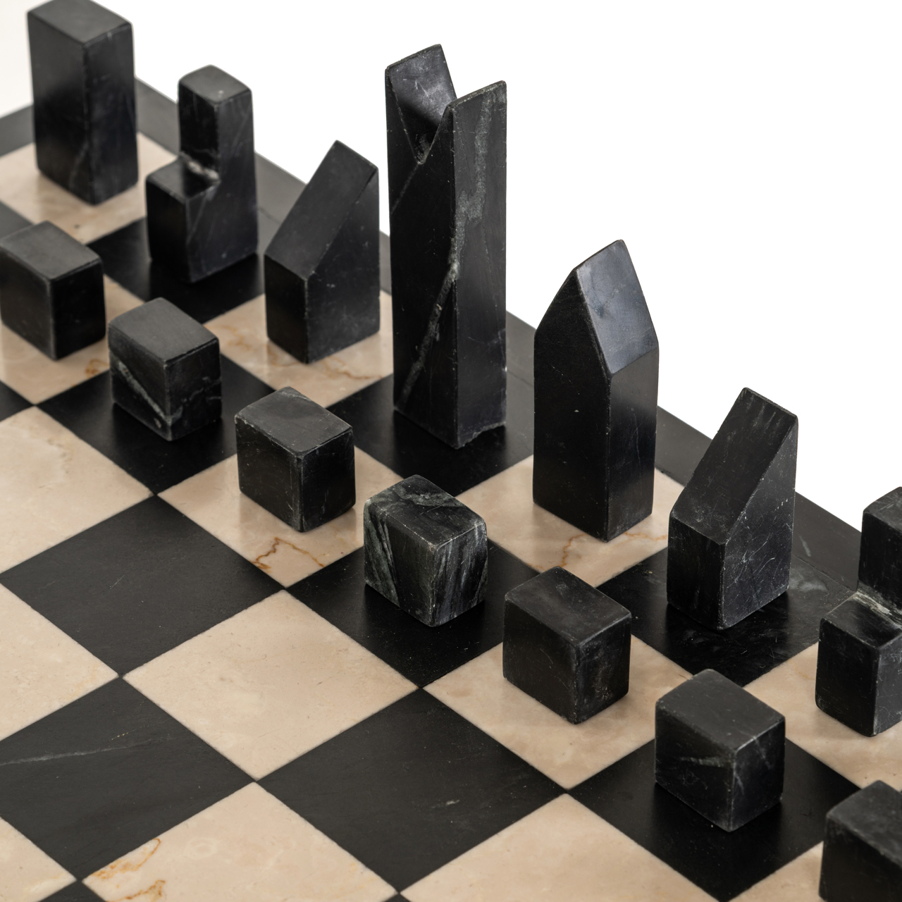 Bijzettafel/Schaaktafel Davos - zwart - Afbeelding 7