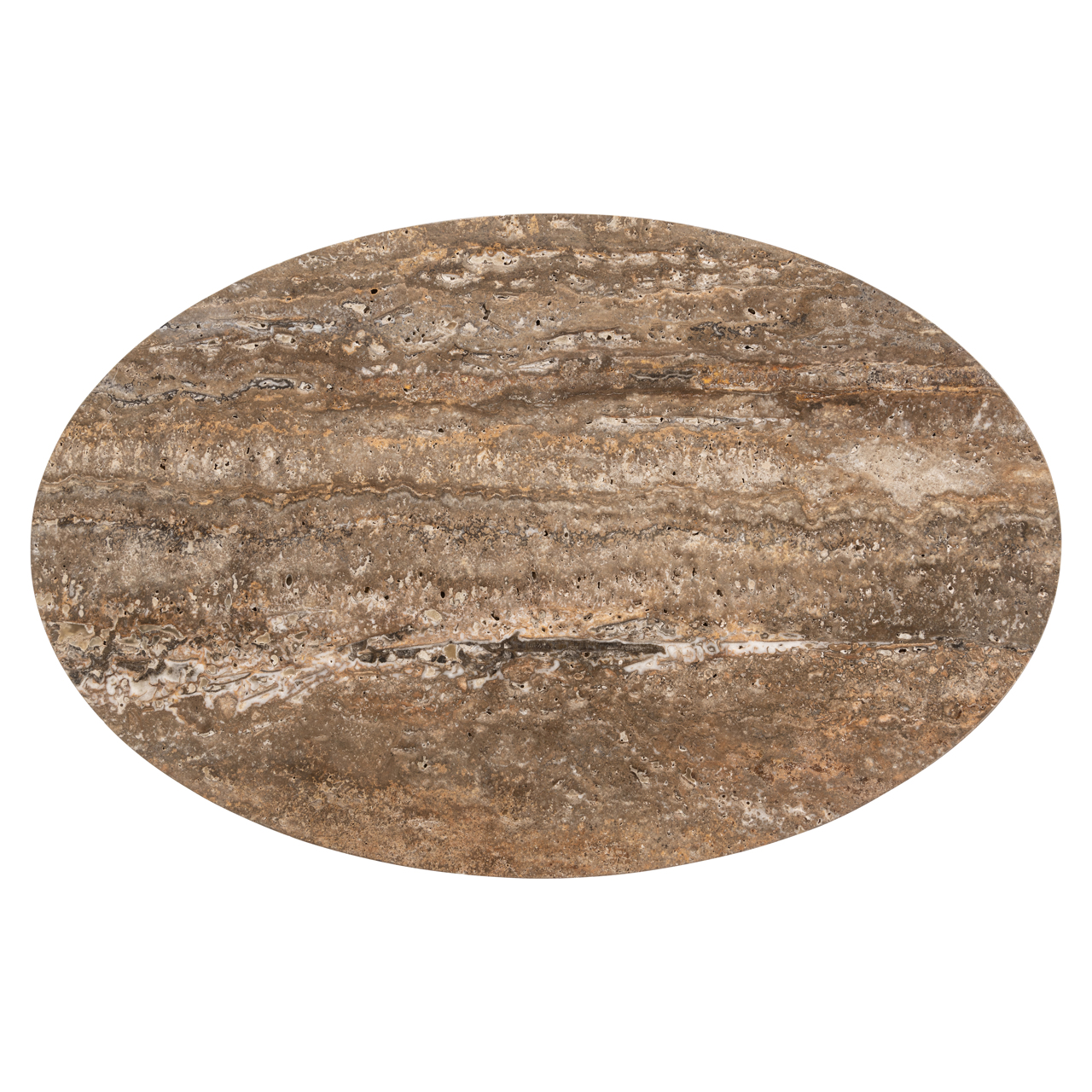 Ovale Laptoptafel Arosa Travertin 45 x 30cm - Afbeelding 4
