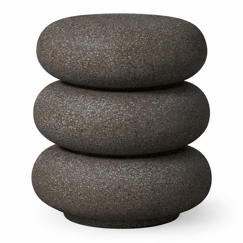 Organische Bijzettafel Laurel Magnesiumoxide - Zwart