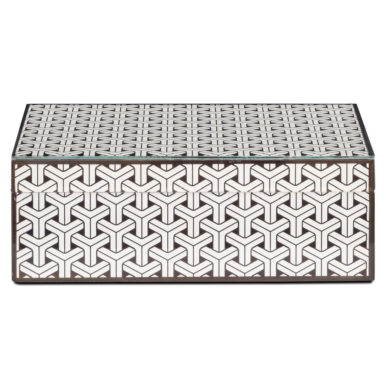 Opbergdoos Feliz - Zwart - Wit - Groot - Afbeelding 2