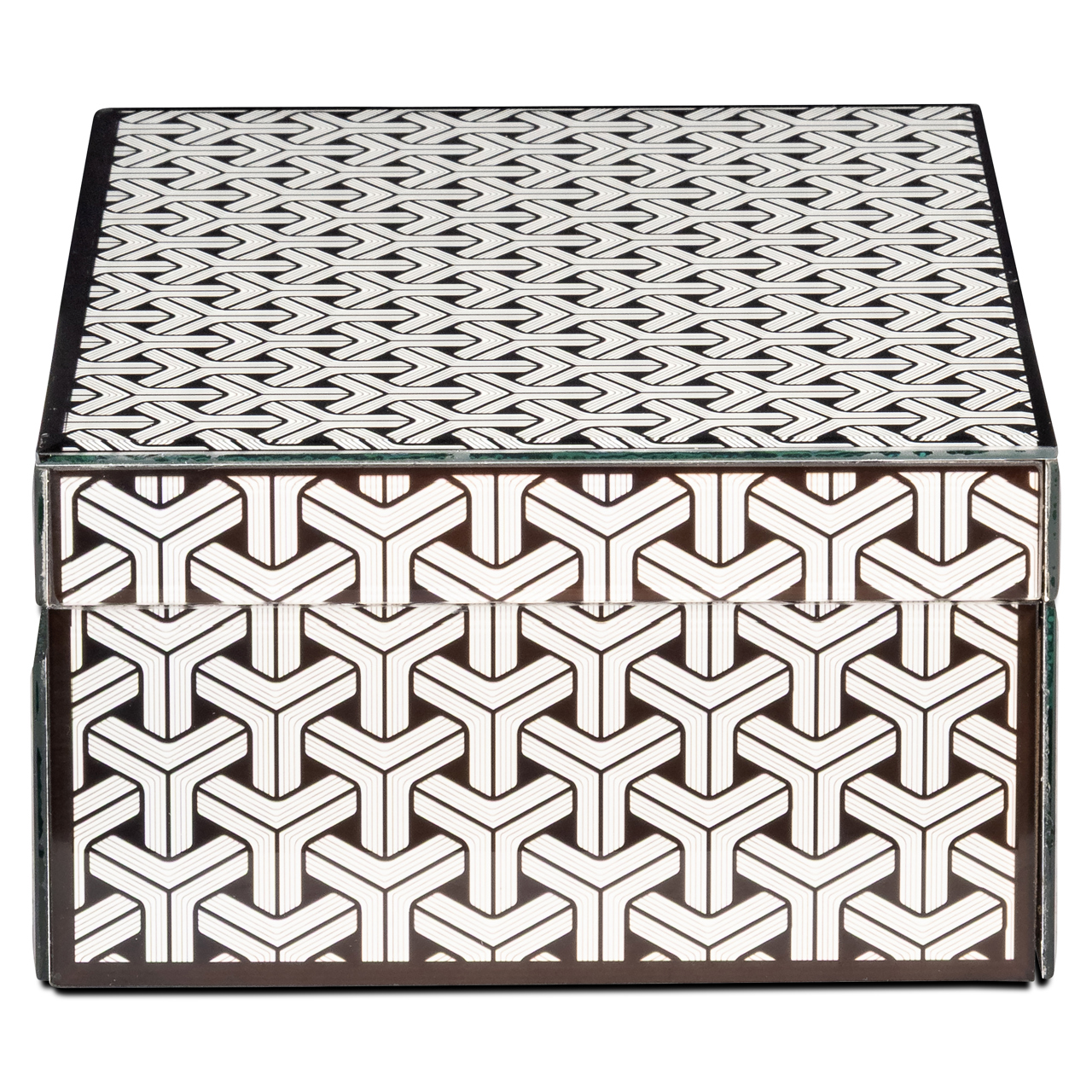 Opbergdoos Feliz - Zwart - Wit - Groot - Afbeelding 3