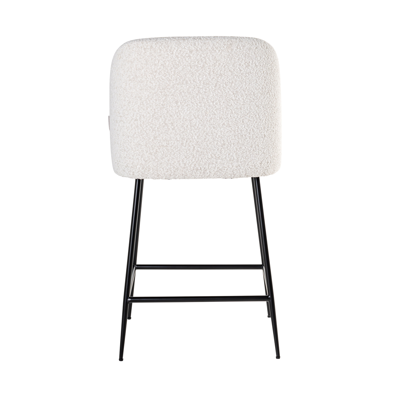 Barstoel Pullitzer Bouclé - Wit (zithoogte 69cm) - Afbeelding 3