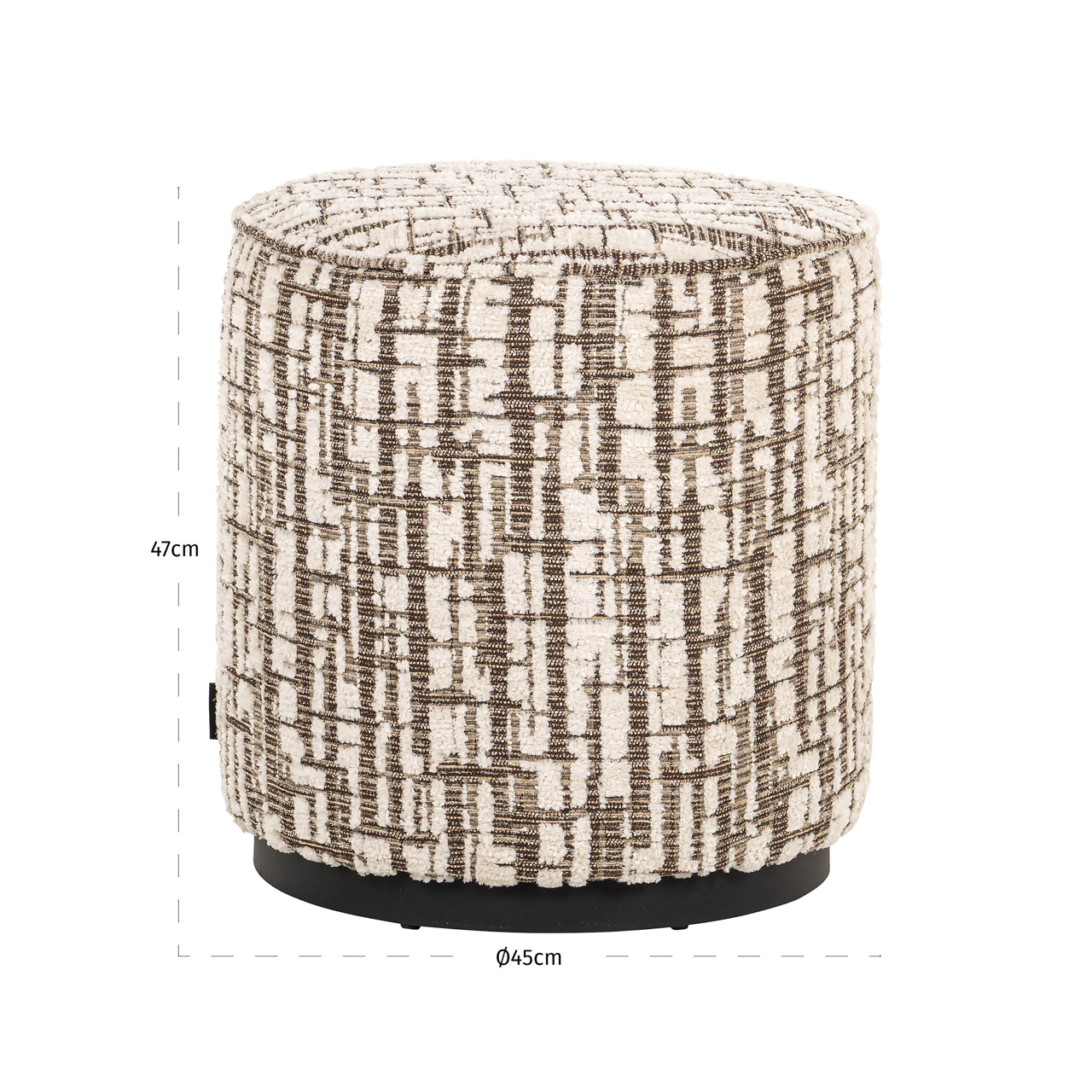 Poef Lexie - Cream (45 cm ) - Afbeelding 4