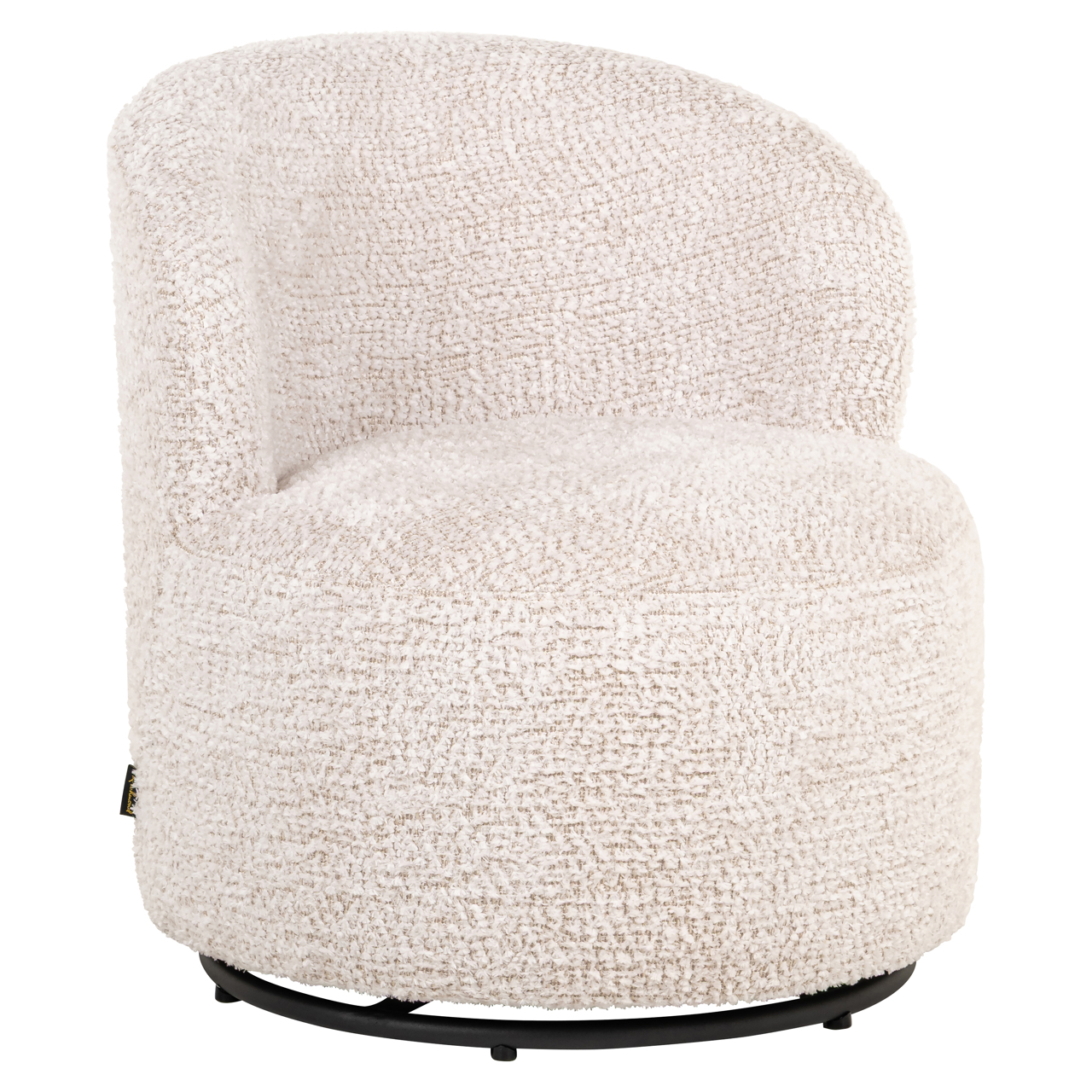 Kids Draaifauteuil Jackie Lovely stof, kleur Crème