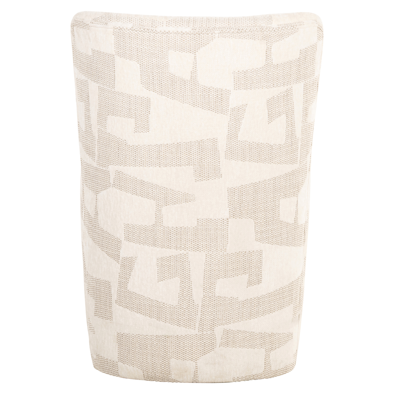 Eetkamerstoel Lorain Met wieltjes Graffic stof Beige - Afbeelding 4