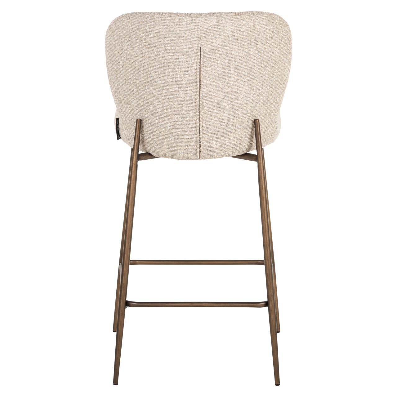 Barstoel Odarby Bouclé Crème (zithoogte 67cm) - Afbeelding 4