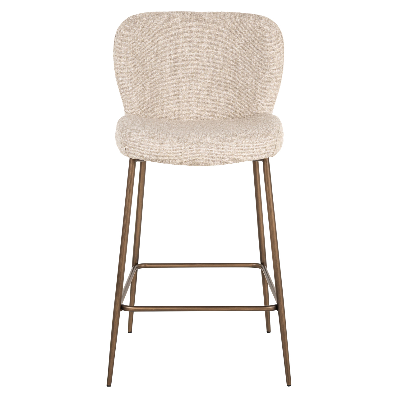 Barstoel Odarby Bouclé Crème (zithoogte 67cm) - Afbeelding 5