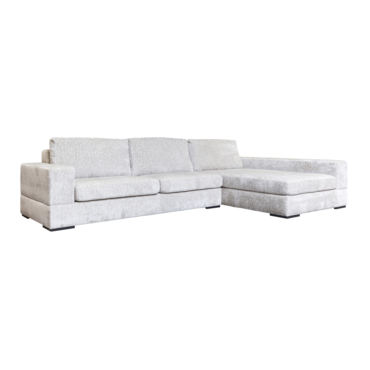 Loungebank Pasha Chenille, kleur Pearl