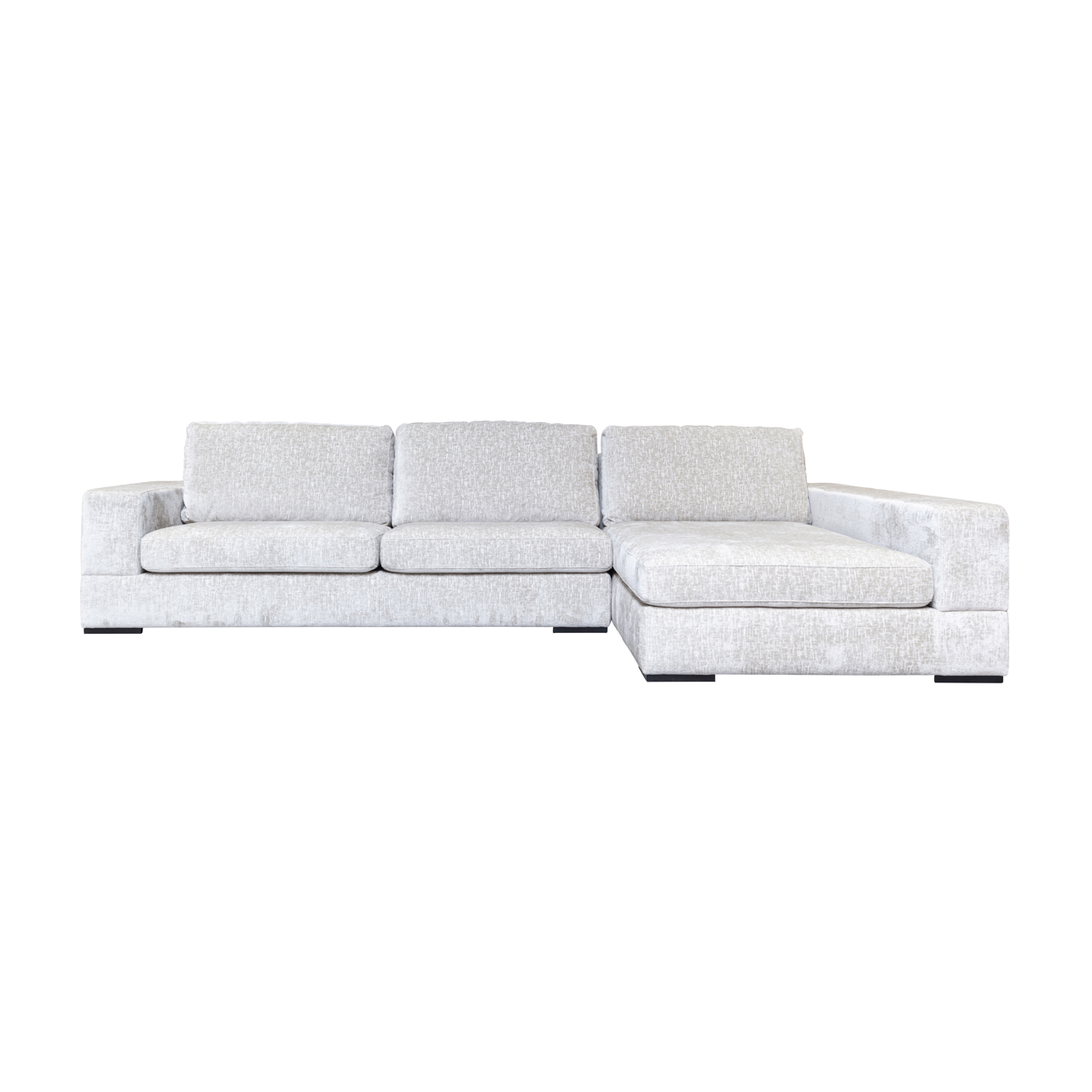 Loungebank Pasha Chenille, kleur Pearl - Afbeelding 3