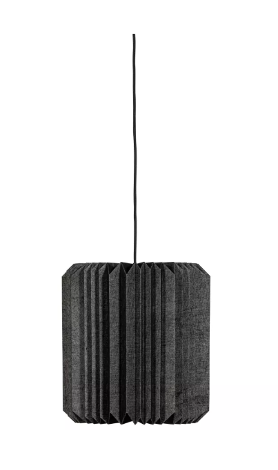 Hanglamp Bones Gevouwen papier - Zwart