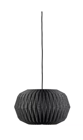 Hanglamp Globe Gevouwen papier - Zwart - Afbeelding 3