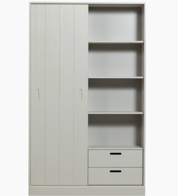 Opbergkast Mila Grenenhout, kleur Dust - Afbeelding 5
