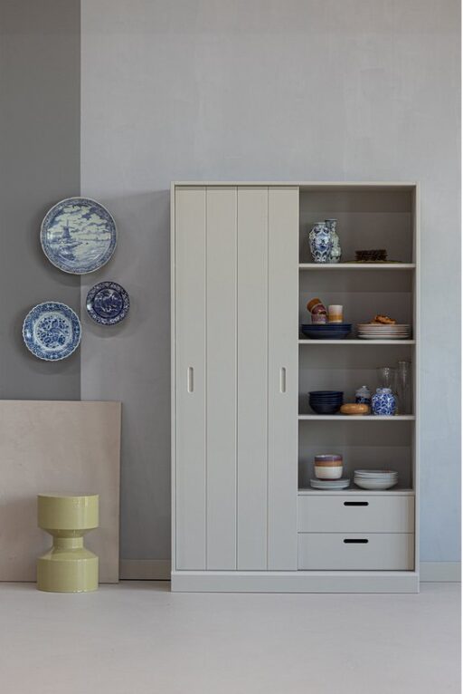 Opbergkast Mila Grenenhout, kleur Dust - Afbeelding 2